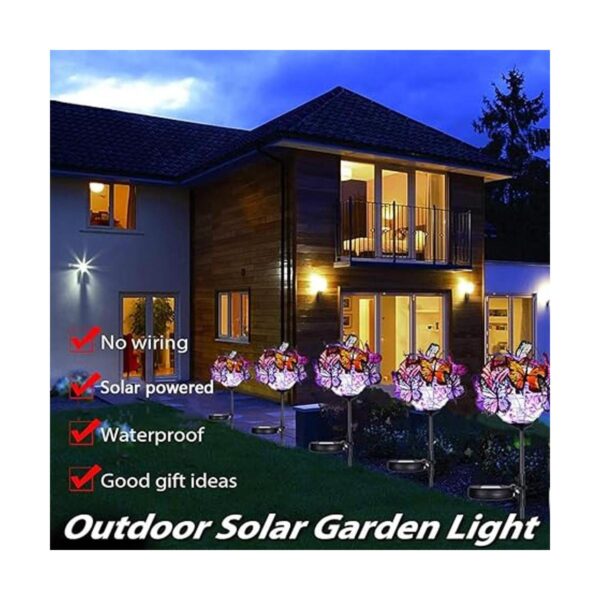 Outdoor Solar Lights Weepong 2 Pack Solar Garden Stake_2