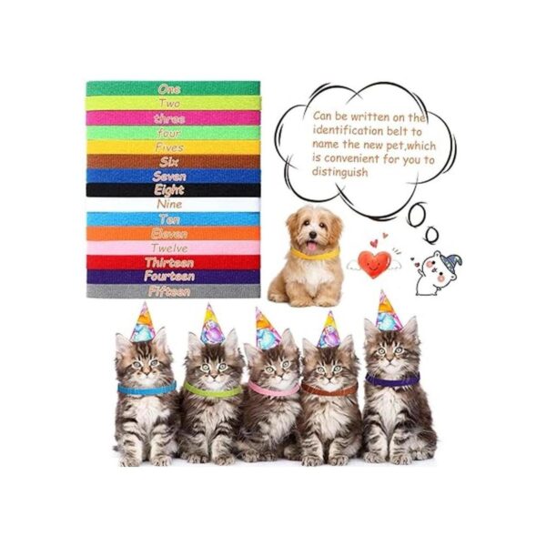 Weewooday 45 collares para cachorros de doble cara para