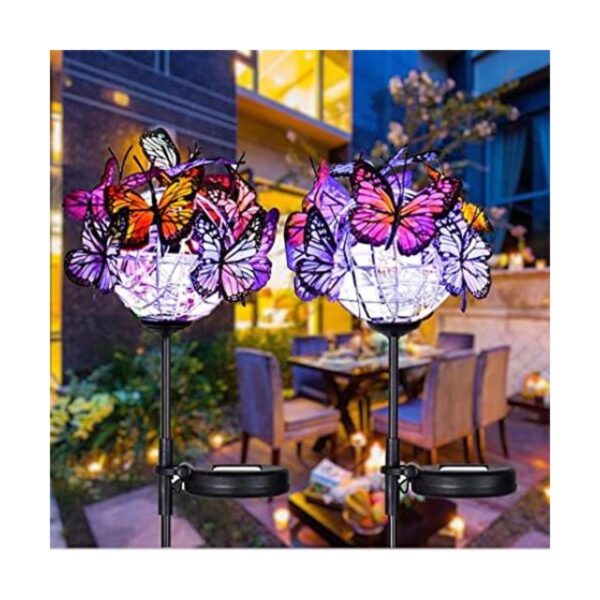 Outdoor Solar Lights Weepong 2 Pack Solar Garden Stake_1
