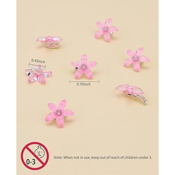 Wecoe 20 pinzas para el cabello de flores pequeñas para_5