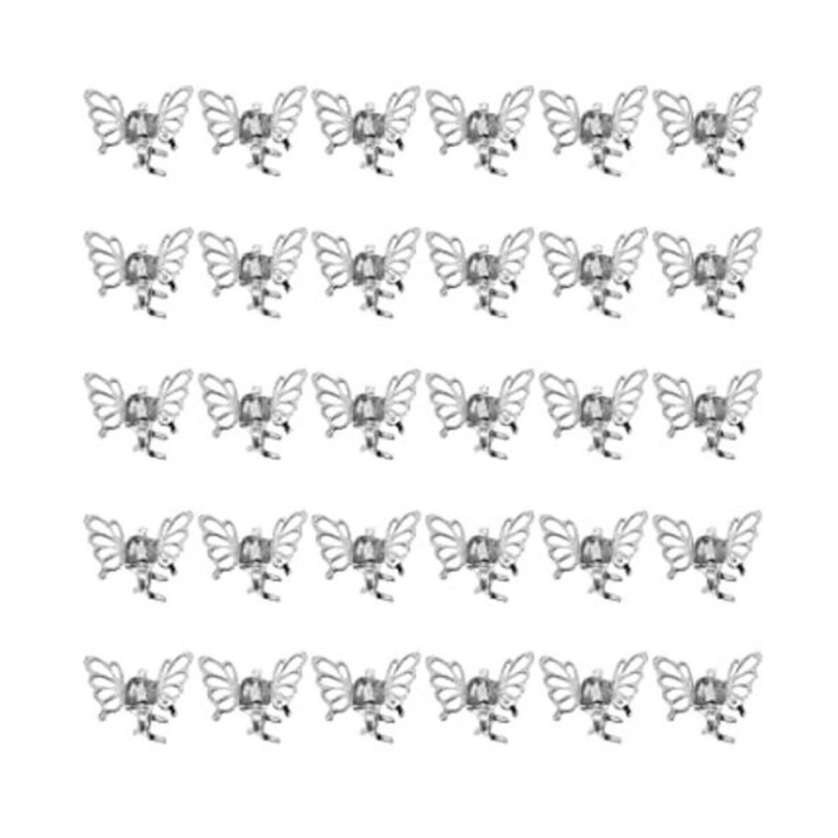 Wecoe 30 Pcs Small Butterfly Hair Clips Girls Tiny Mini