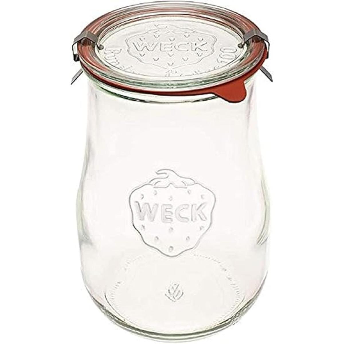 Weck Jars Tarros de tulipán Weck de 1.5 litros Tarros de