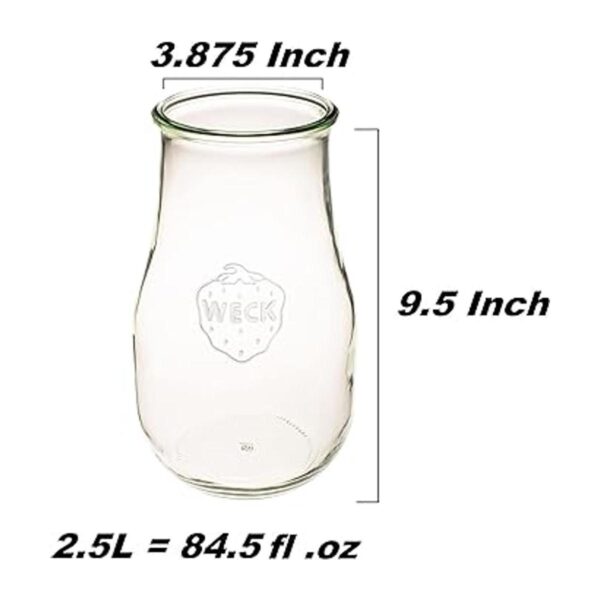 Weck Jars Tarros de tulipán Weck de 25 litros Tarros de