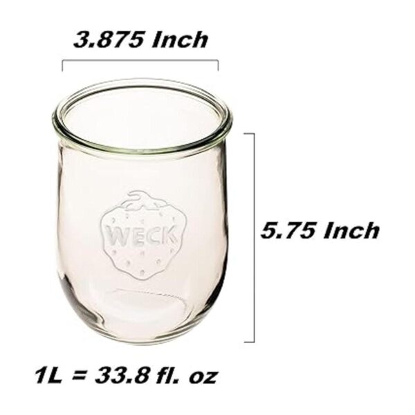 Weck Tulip Jars Tarros para masa agria tarros grandes