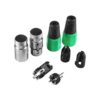 Paquete de 4 conectores XLR de 3 pines machohembra_4