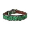 Collar de perro de flores talladas para mascotas Weaver_1