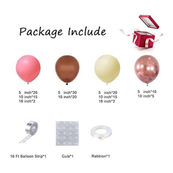 Wecepar Kit de guirnalda de globos estilo bohemio con_3