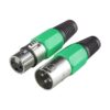 Paquete de 4 conectores XLR de 3 pines machohembra_3