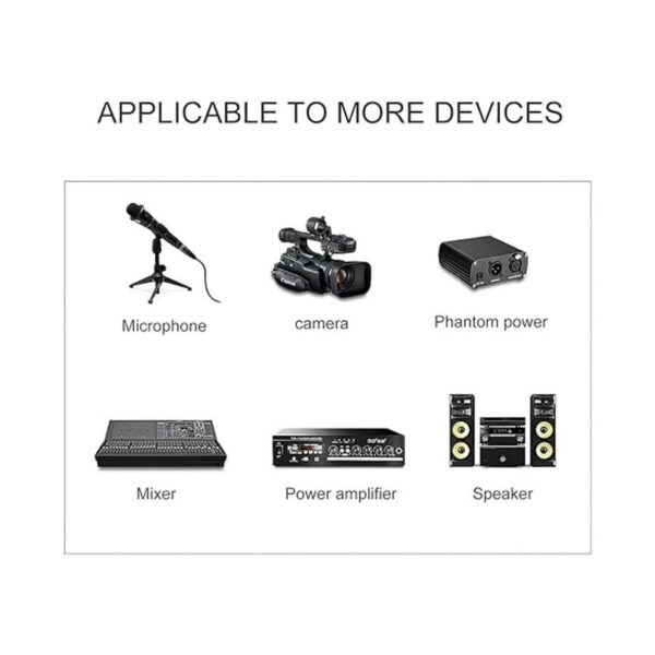 Paquete de 4 conectores XLR de 3 pines machohembra_5