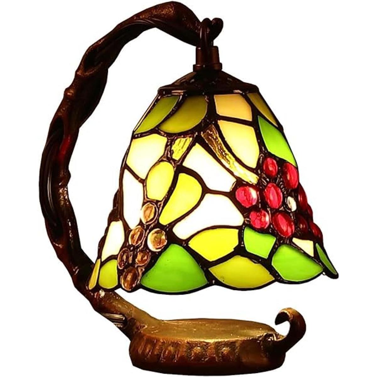 Bieye L10035 Grapes Tiffany Style Lámpara de mesa con