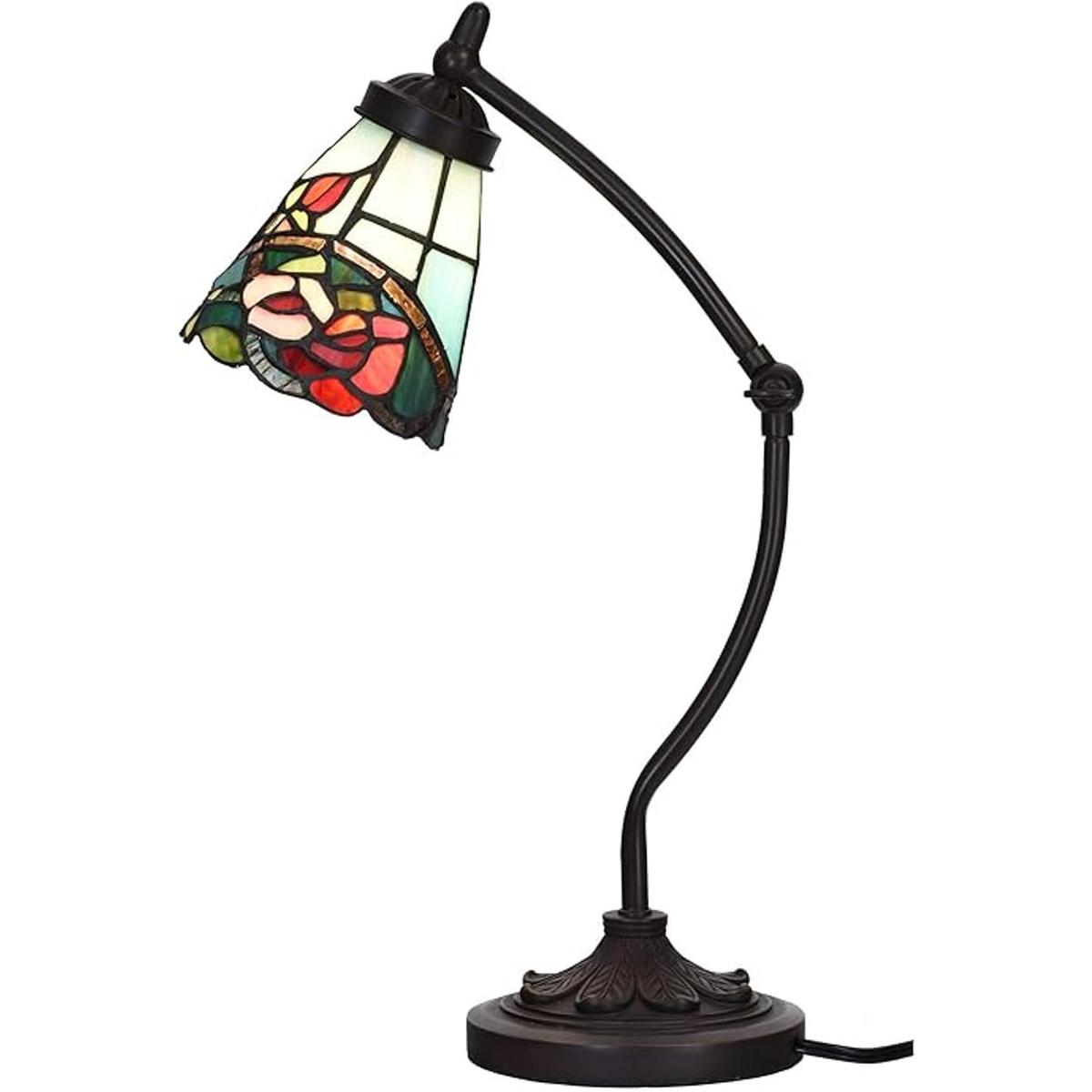 Bieye L10759 Lámpara de escritorio cristal teñido