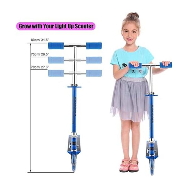 WeSkate Scooter for Kids with LED Light Up Wheels_4