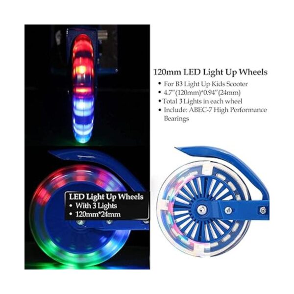 WeSkate Scooter for Kids with LED Light Up Wheels_3