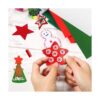 Weabetfu 16 hojas de fieltro de Navidad 5 colores para