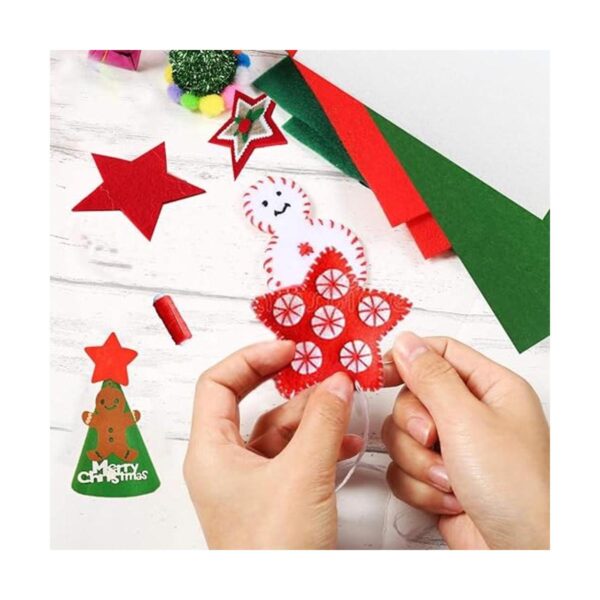 Weabetfu 16 hojas de fieltro de Navidad 5 colores para