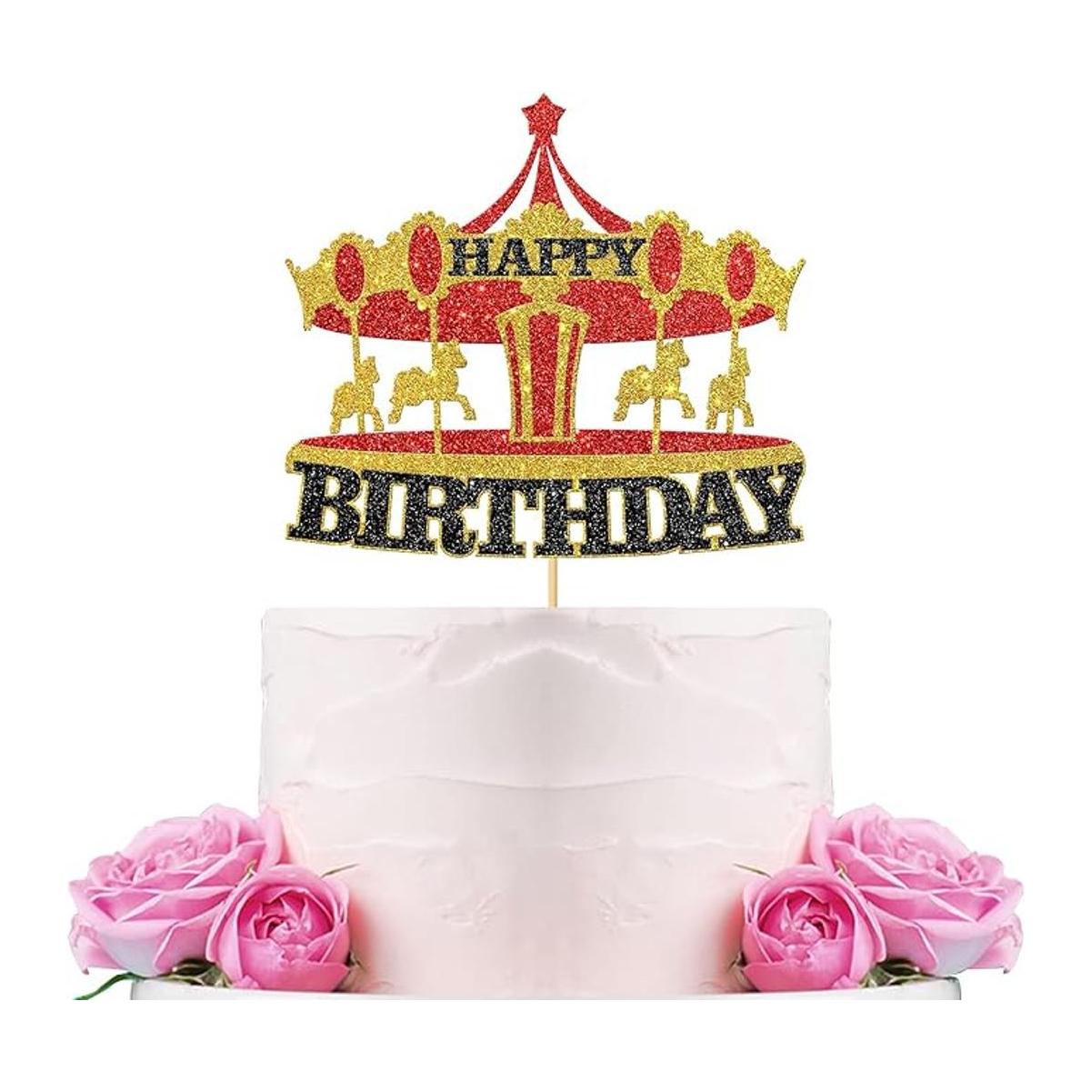 WeBenison Decoración para tarta de cumpleaños con diseño