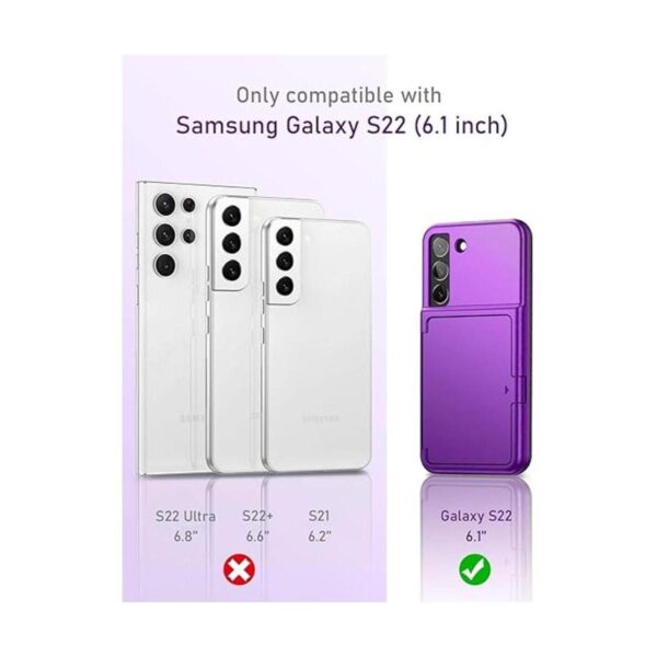 WeLoveCase Funda tipo cartera para Samsung Galaxy S22 con_2