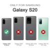 WeLoveCase Funda para Galaxy S20 5G cubierta 3 en 1_2