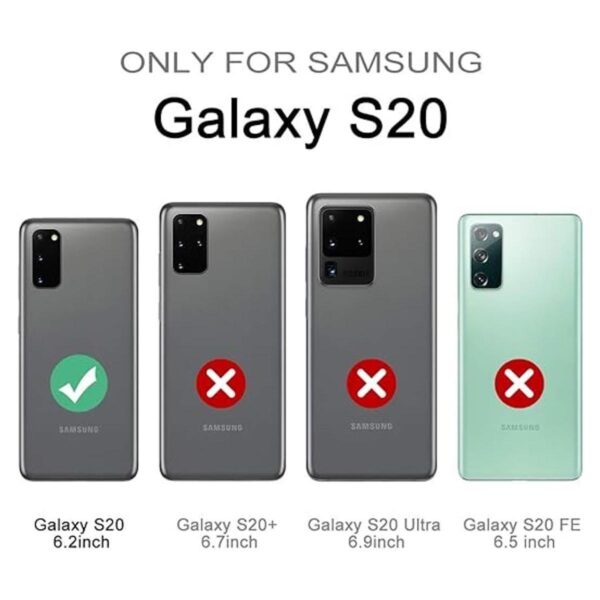 WeLoveCase Funda para Galaxy S20 5G cubierta 3 en 1_2