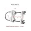 Abrazadera de mástil de doble antena V con pernos en U_4