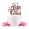 WeBenison 80 años Blessed Loved Cake Topper 80th_1