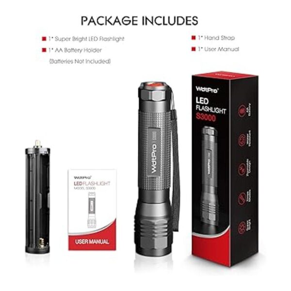 Linterna LED de alta potencia S3000 linternas