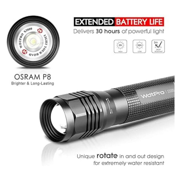 Linterna LED de alta potencia S3000 linternas