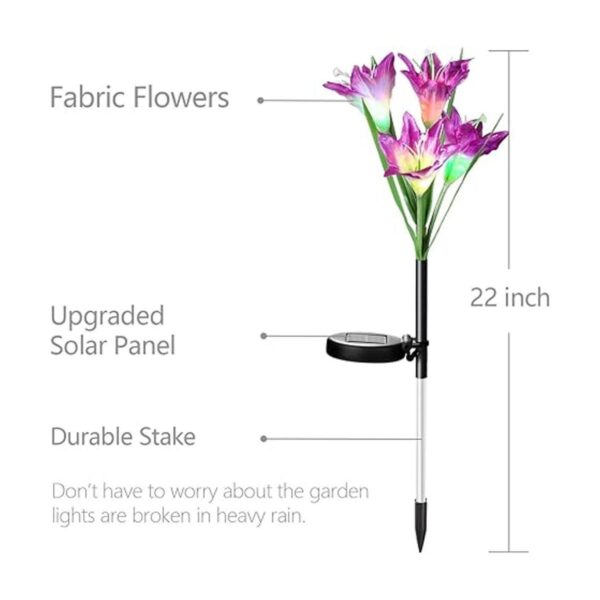 WdtPro Luces solares decorativas para jardín al aire_2