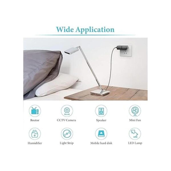 Waysse Adaptador de fuente de alimentación de 12 V 1A_6