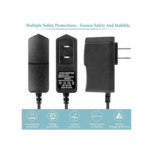 Waysse Adaptador de fuente de alimentación de 12 V 1A_4