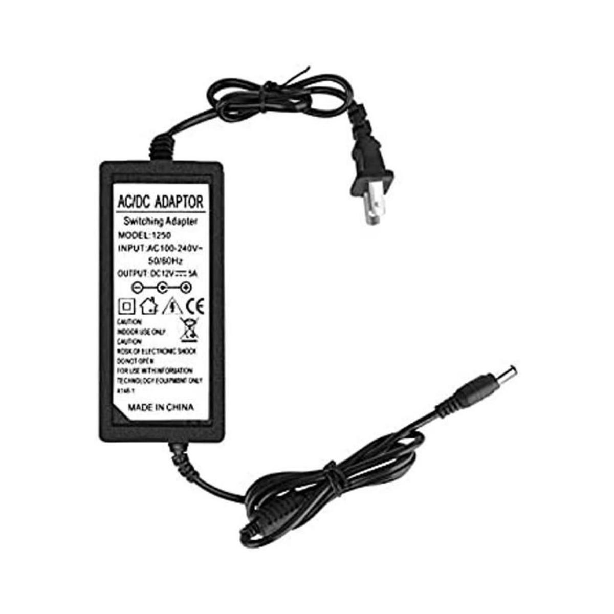 Fuente de alimentación de 12 V 5 A adaptador de fuente de