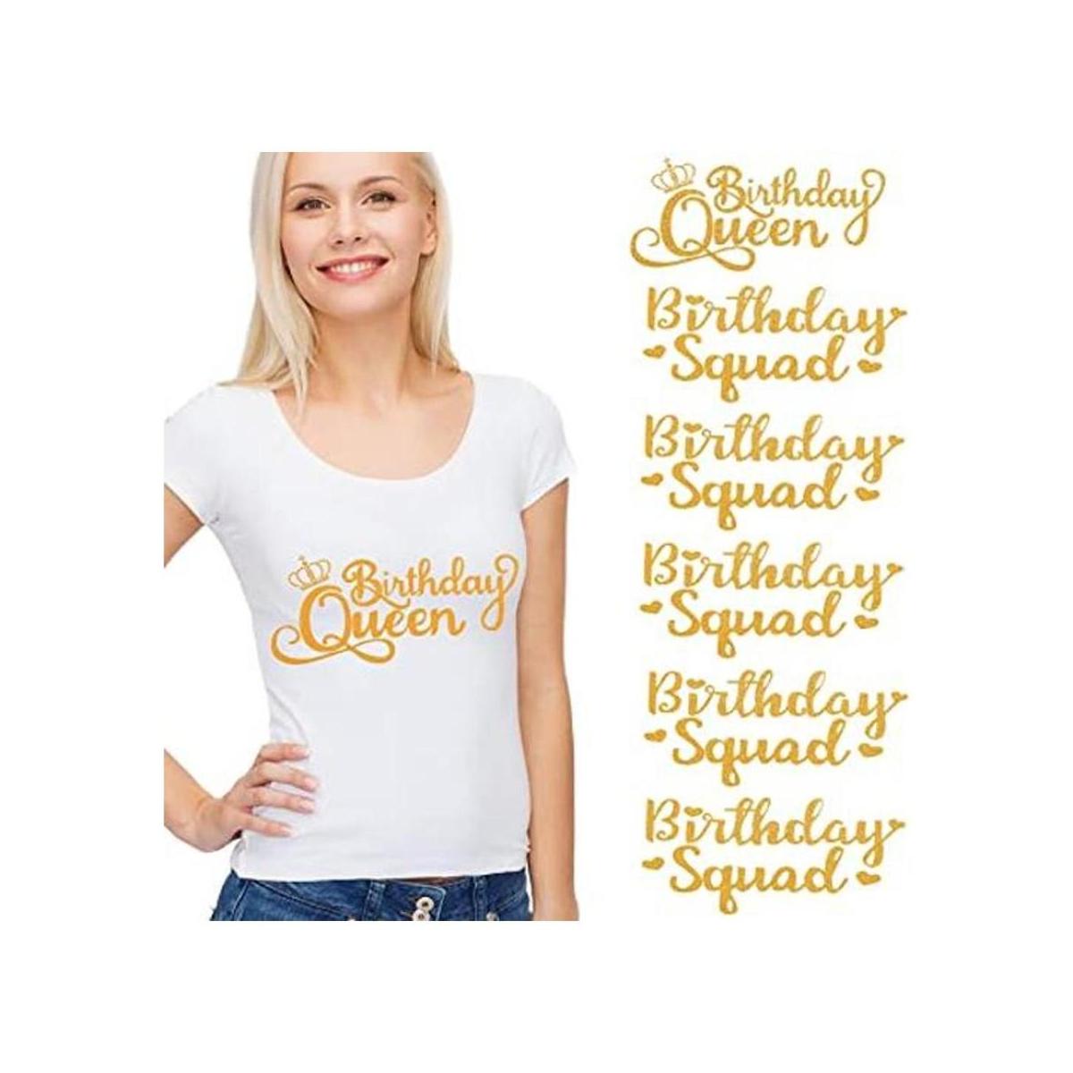 Juego de 15 piezas de camisas doradas de cumpleaños
