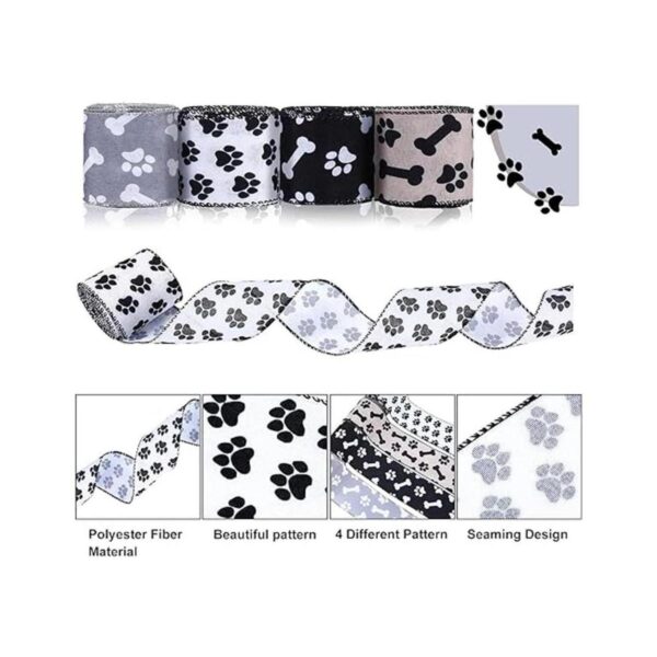 4 rollos de cinta de impresión de pata de 6.6 yardas para