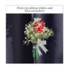 Broches de ramillete con imanes florales pequeños imanes