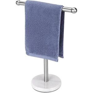 Soporte para toallas de mano con base de mármol pesada