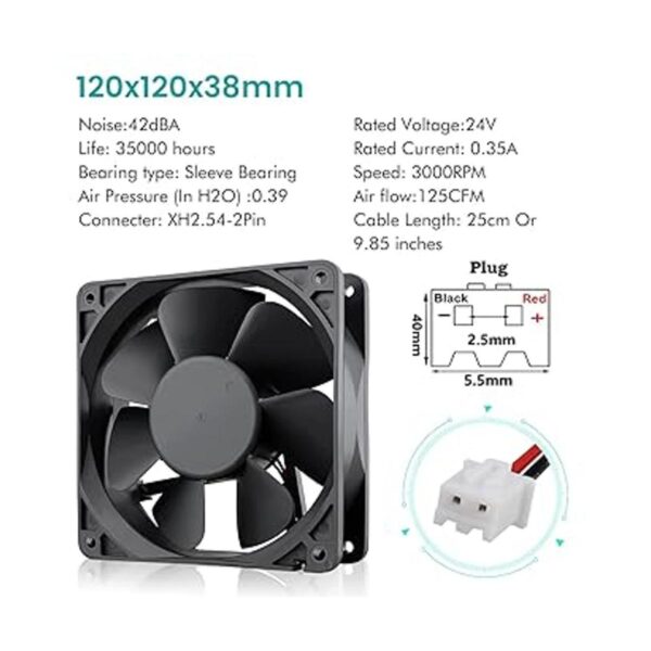 Wathai Ventilador de caja de refrigeración industrial sin_2
