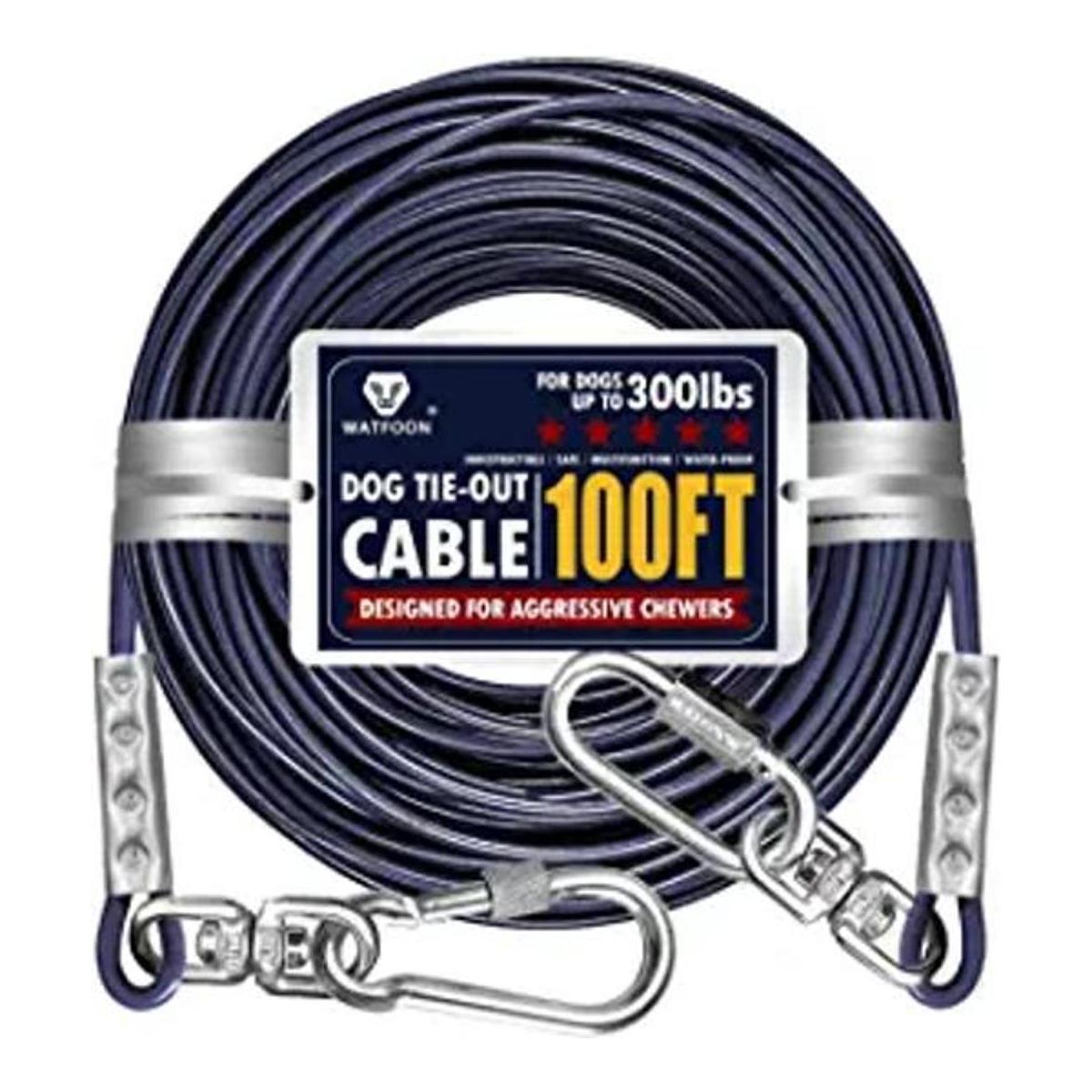 Cable de amarre para perros de hasta 300 libras 15 pies