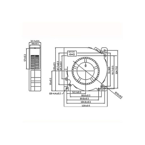 Wathai Ventilador centrífugo de CC sin escobillas de 4.724_3