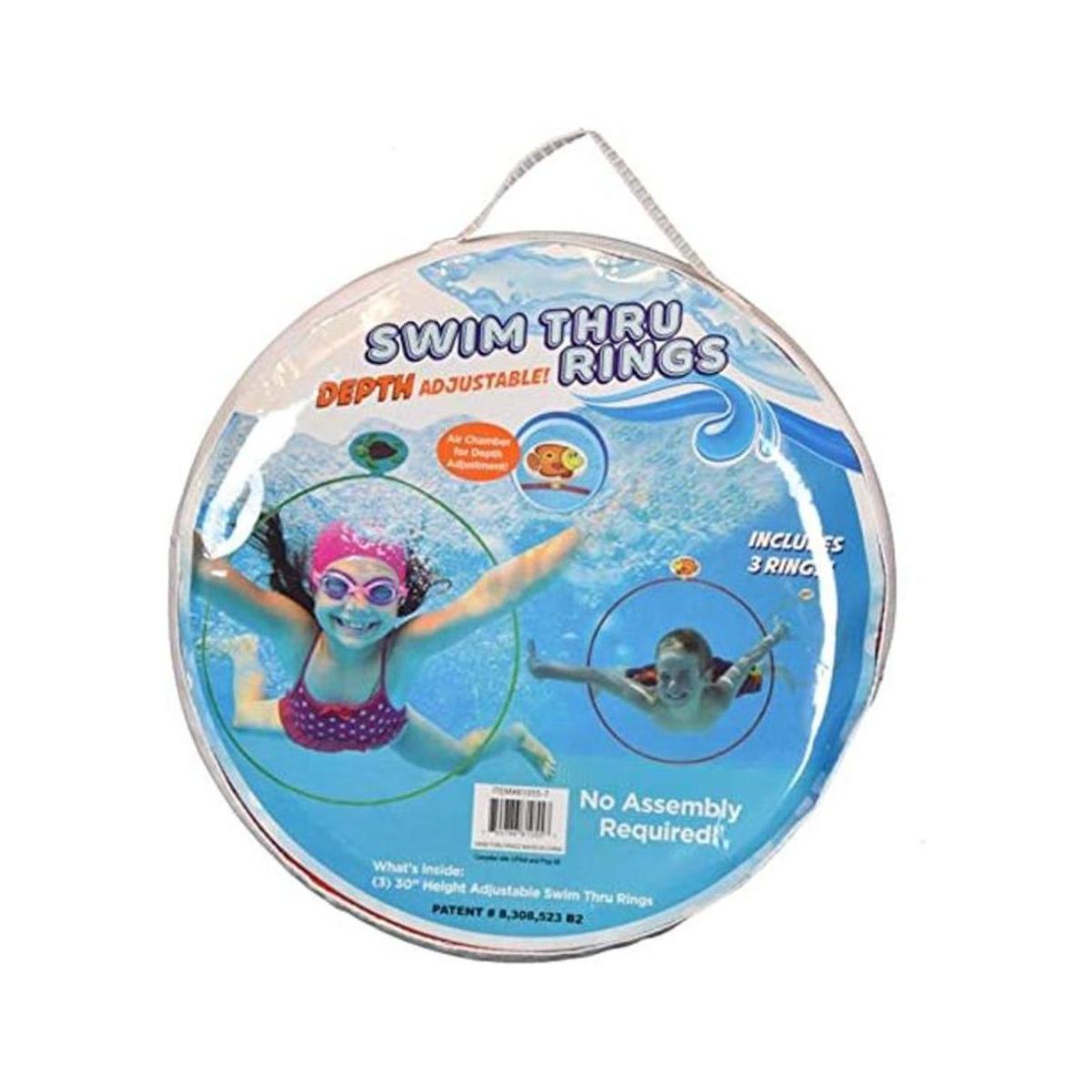 Water Sports Swim Thru Rings Assorted Pack Adjustable