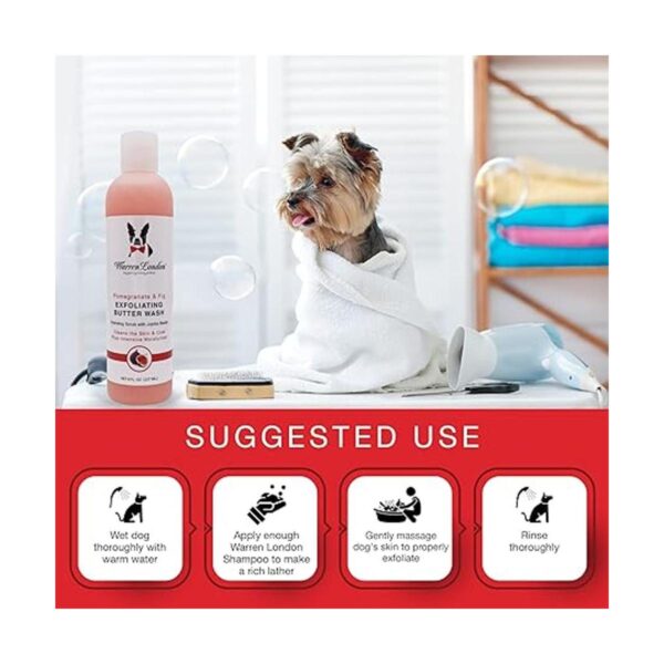 Warren London Champú exfoliante para perros para lavar la_4