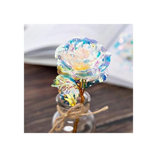 10 piezas de rosa de oro colorido de 24 quilates