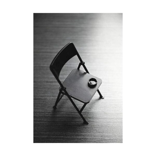 Warmtree Silla plegable negra a escala 16 para figura de_4