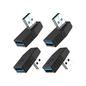 Warmstor Adaptador USB 3.0 macho a hembra de 90 grados de_1