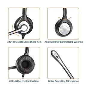 Wantek Auriculares de teléfono de oficina 0.098 in con_5