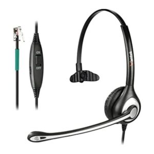 Wantek Auriculares de teléfono con cable mono con_1