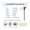 Wantek Auriculares de teléfono con micrófono con_2