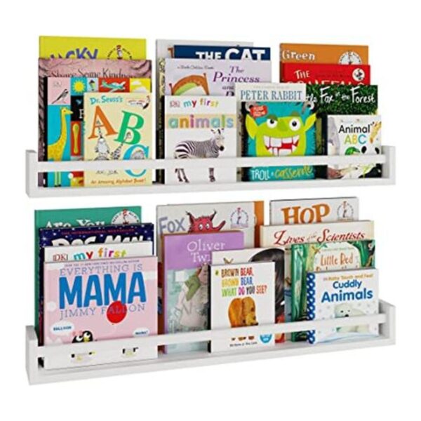 Wallniture Utah Estanterías blancas de 32 pulgadas para_1