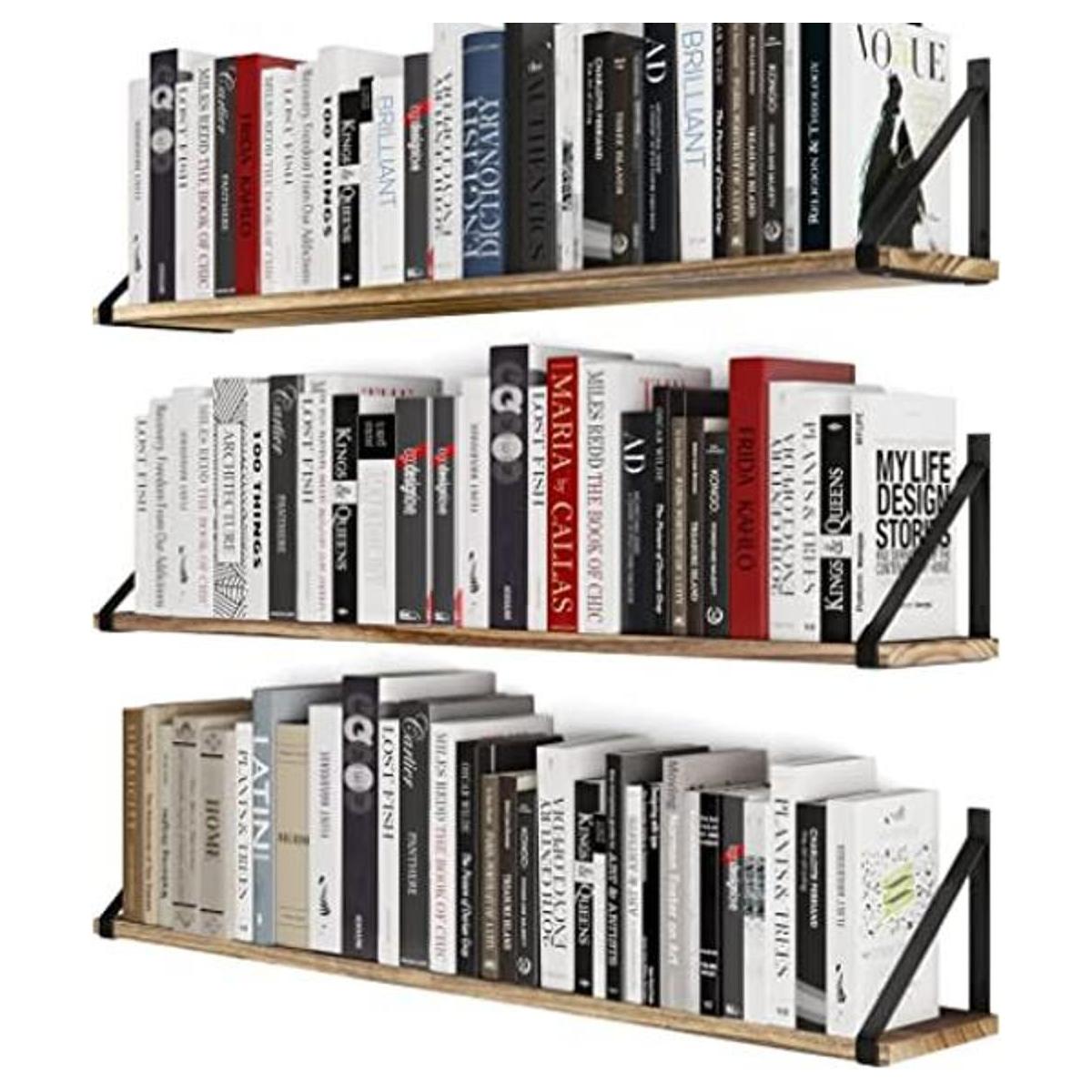 Wallniture Bora Estantes flotantes grandes de 36 pulgadas