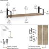 Wallniture Toledo Estantes flotantes para pared estante_3