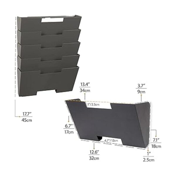 Colgador para pared diseño con texto File Conjunto de 5_5